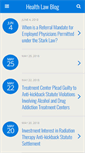 Mobile Screenshot of healthlaw-blog.com